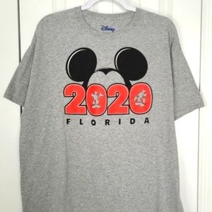 Disney Mickey Mouse Ears Gray T-Shirt Size XL
